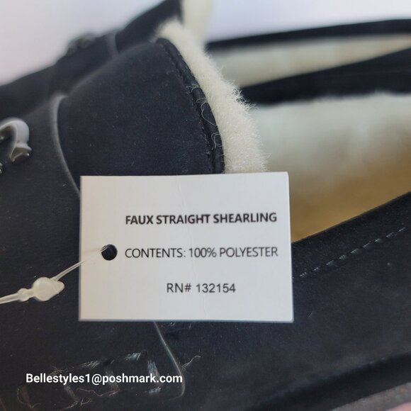 COACH Forest Slipper In Suede- Women’s Size 9B- Black color⭐ - Picture 13 of 16